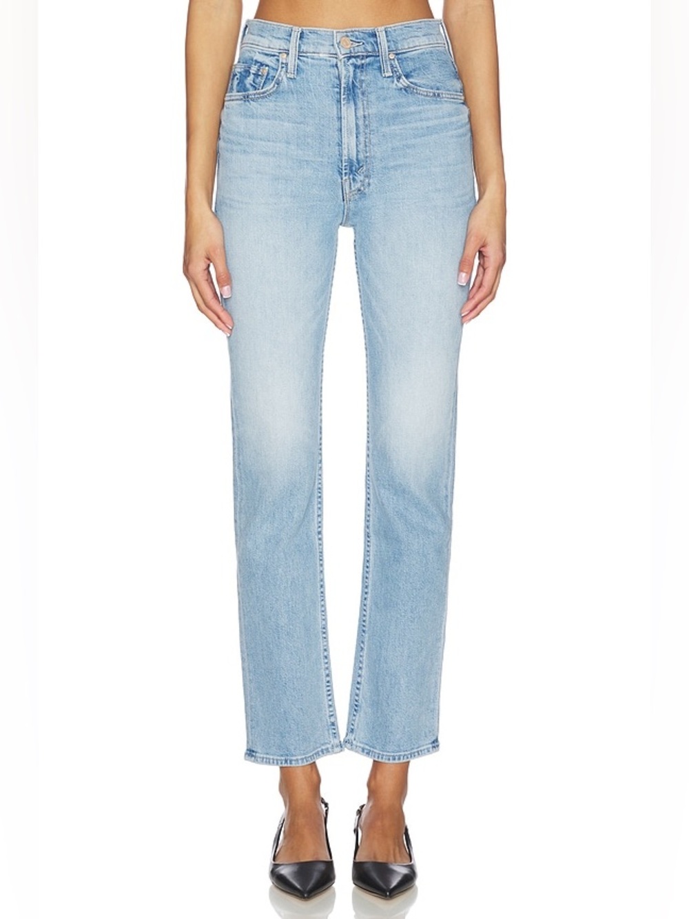 MOTHER Superior High Waisted Straight-Leg Jeans